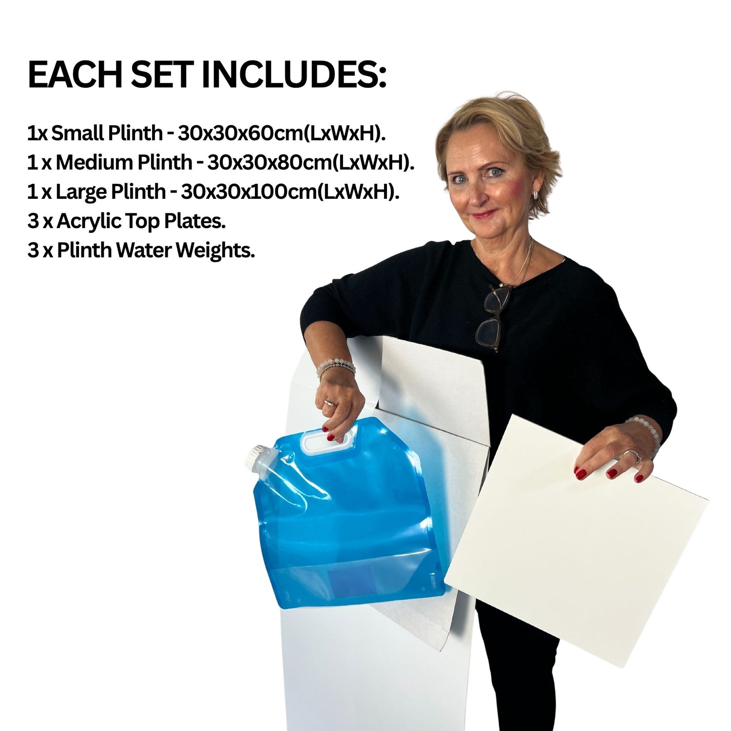 Mixed Height Cardboard Plinth Bundle