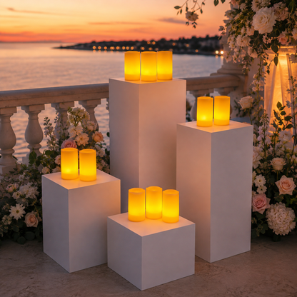 Frostfire Moonori Mooncandles Duo - 2 flammenlose Outdoor-Kerzen mit Timer - 7053 - 2er-Set