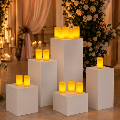 Frostfire Moonori Mooncandles Duo - 2 flammenlose Outdoor-Kerzen mit Timer - 7053 - 2er-Set