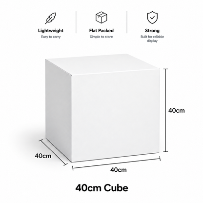 Square Cardboard Cube - 40cm