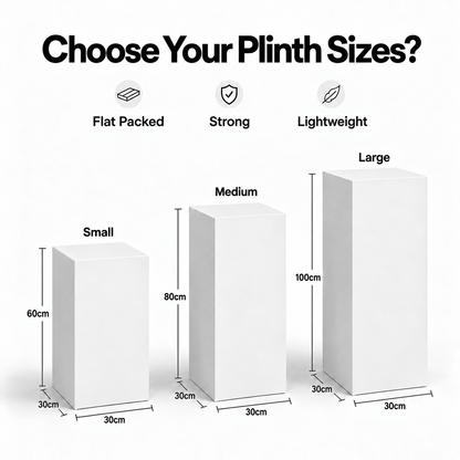 Cardboard Plinths